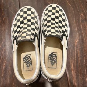 Black and white checkered vans